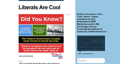 Desktop Screenshot of liberalsarecool.com