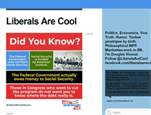 Tablet Screenshot of liberalsarecool.com